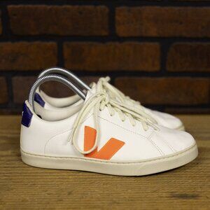 VEJA Campo White Orange Fluo Cobalt Women’s Sz 6.8/38